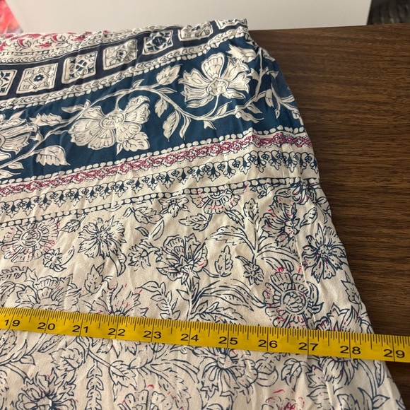 ❤️ Billabong Blue and White Boho Maxi Dress M - Picture 11 of 12